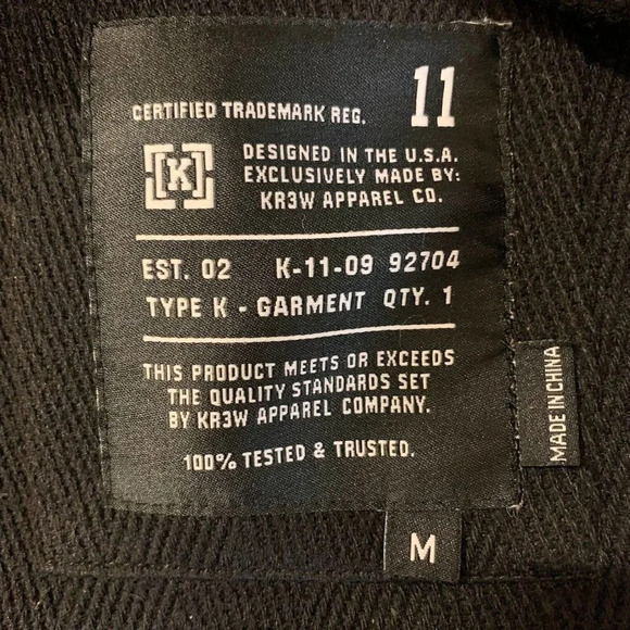 Krew Men's Varsity Classic Long Sleeve Snap Embroidered Logo Jacket Size‎ M - Picture 7 of 12